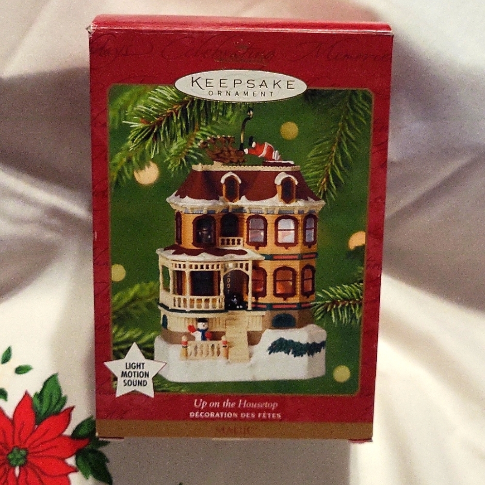 " Up on the Housetop"  Christmas Ornament